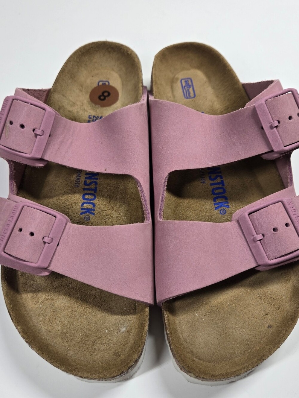 Birkenstock Arizona Pink Leather Sandals 39